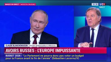 Claude Blanchemaison, ancien ambassadeur à Moscou, explique la position de la France sur l'utilisation des avoirs russes gelés en Europe