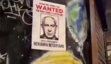 Campagne de collage « Netanayhou wanted » au Royaume-Uni – CAPJPO EuroPalestine