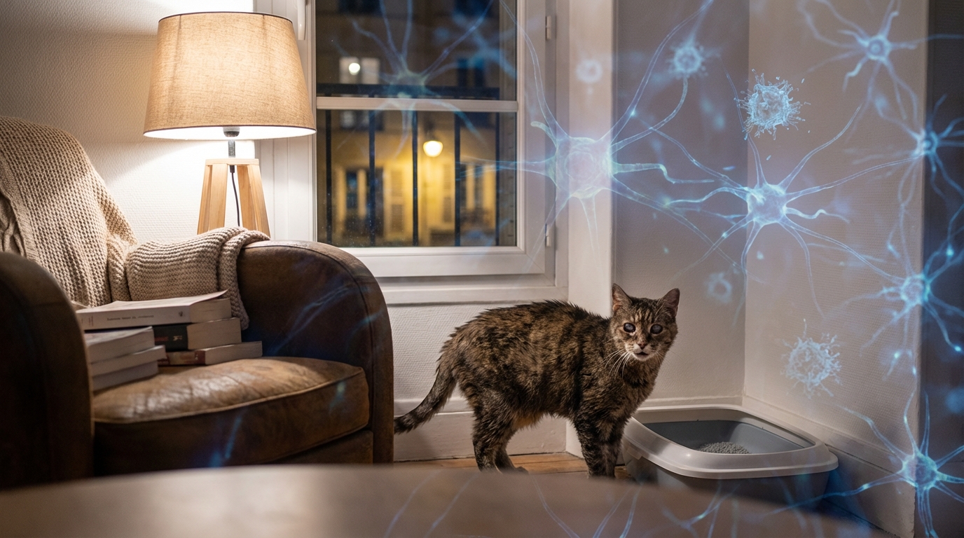 Comme les humains, les chats peuvent être touchés par une forme d’Alzheimer en vieillissant selon une étude récente