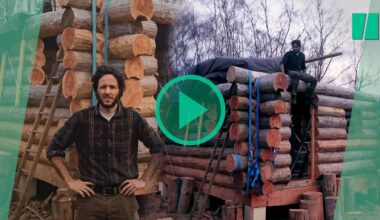 Vianney n’a fini que la première étape de sa cabane, après six mois seul en forêt