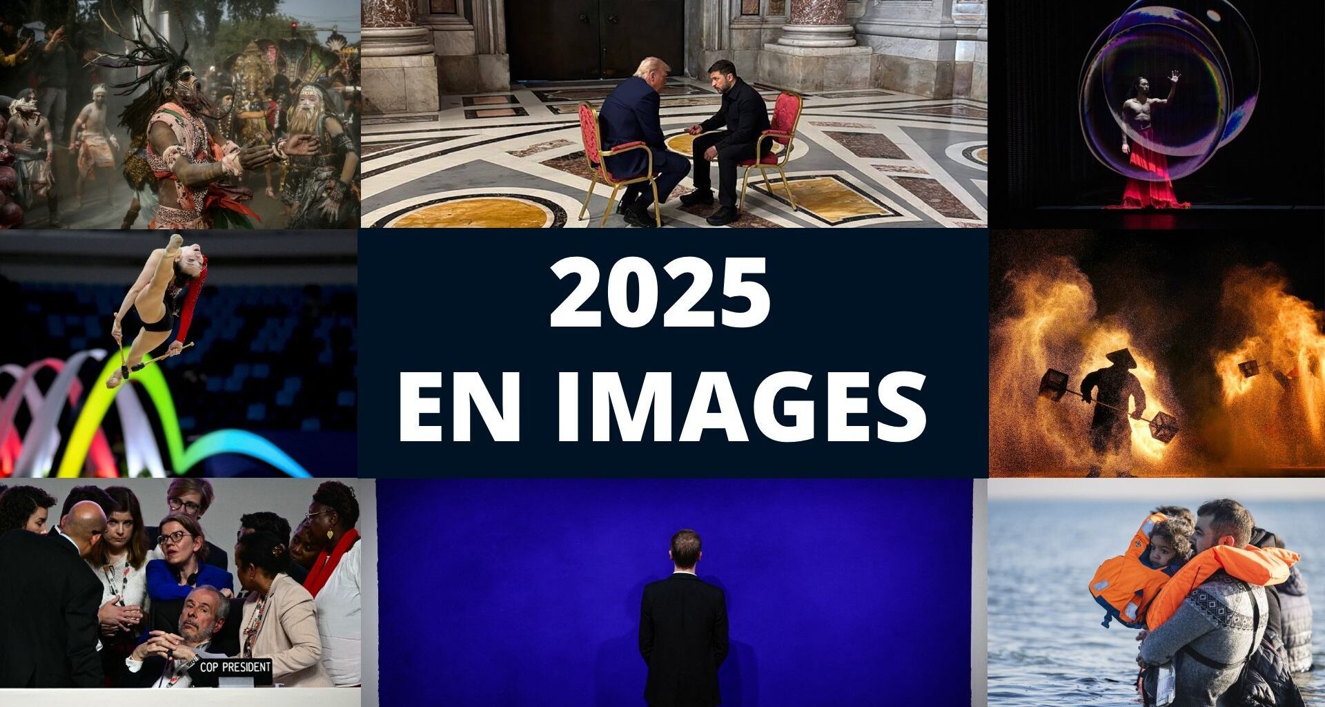 Notre sélection des 100 photos qui ont marqué l'année 2025 (grand format)