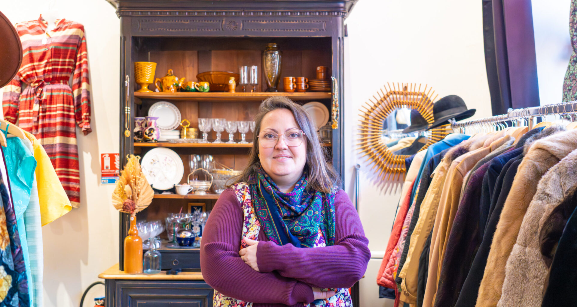 Les Polettes : vitrine vintage