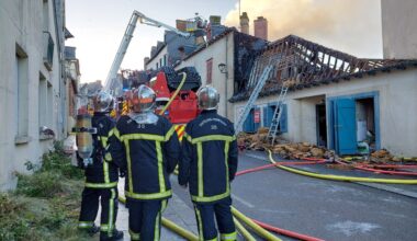 VIDEO. Près de Rennes, un important incendie se déclare dans ce centre-ville