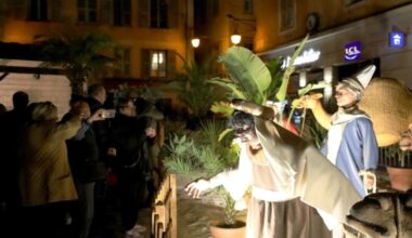 Venez admirer la crèche géante Lou Presèpi installée sur la place Rossetti à Nice