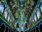 Flow, nouveau spectacle son et lumières au Palais de la Bourse. Photo Joël Philippon