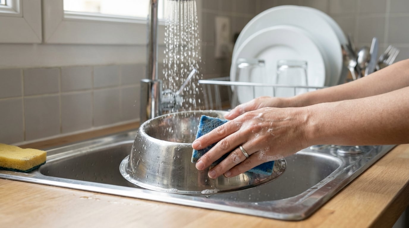 Gamelles de vos animaux : cette experte alerte, ne les lavez jamais dans cet endroit de votre cuisine