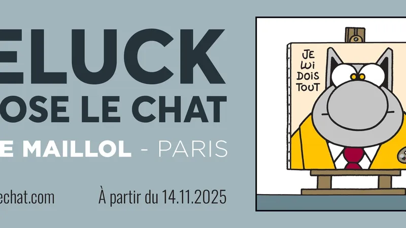 Geluck expose le Chat au musée Maillol. 
