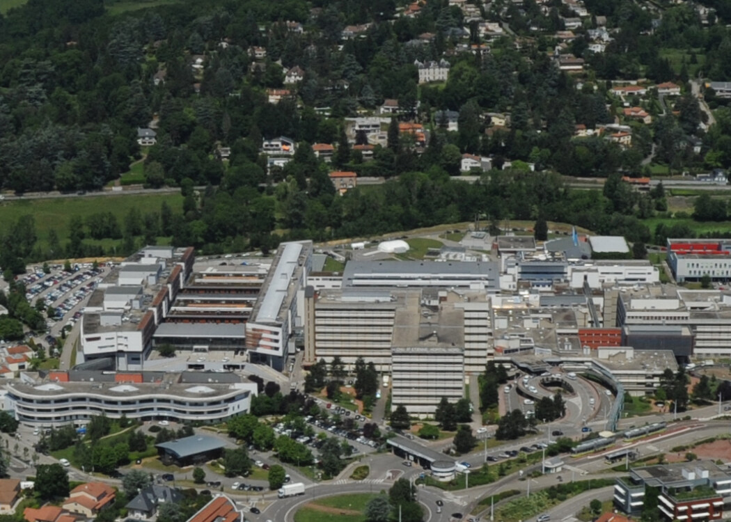 voici où se situent les hôpitaux et cliniques de Saint-Étienne