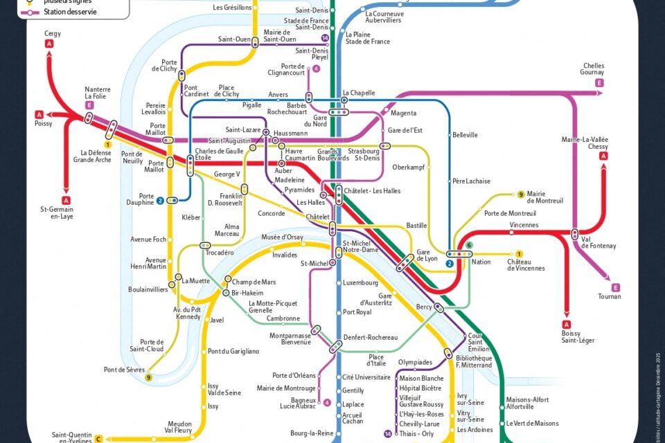 Le détail des lignes de métro et de RER ouvertes la nuit du Nouvel An, avec les stations qui seront desservies.