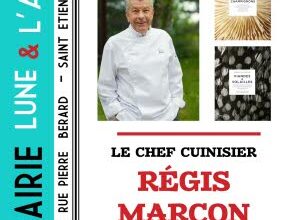 Illustration Dédicace avec le chef cuisinier Régis Marcon