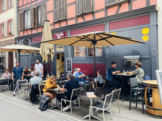 Pan y vino terrasse restaurant espagnol tapas