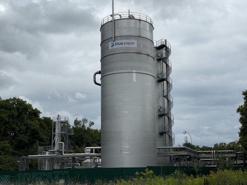 blue paper usine port du rhin