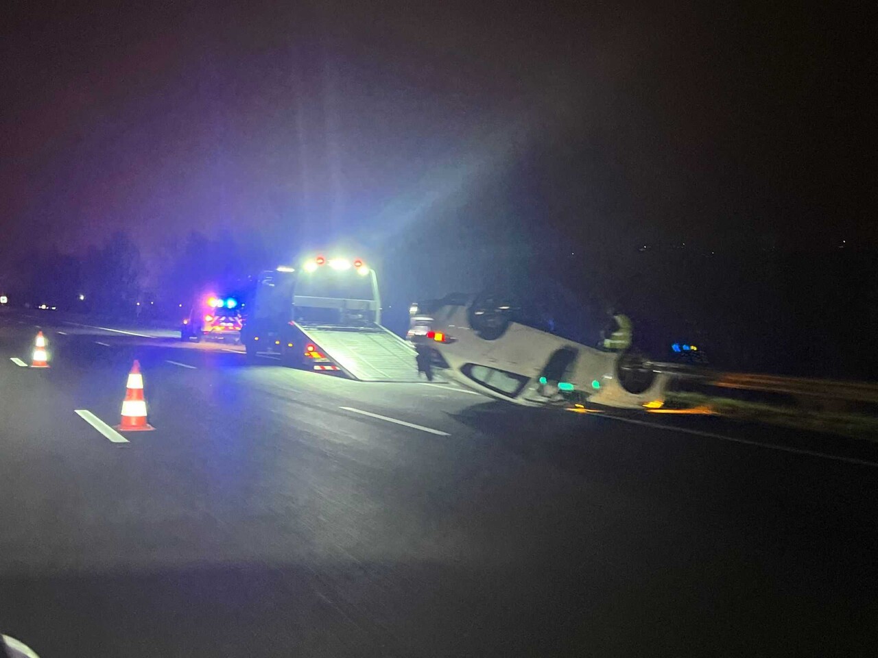 la journée a mal commencé sur l'A62 près de Toulouse
