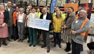 la société des eaux s’engage pour la Banque alimentaire