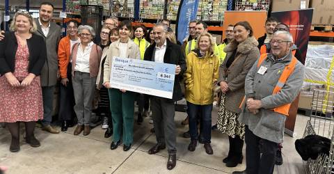 la société des eaux s’engage pour la Banque alimentaire