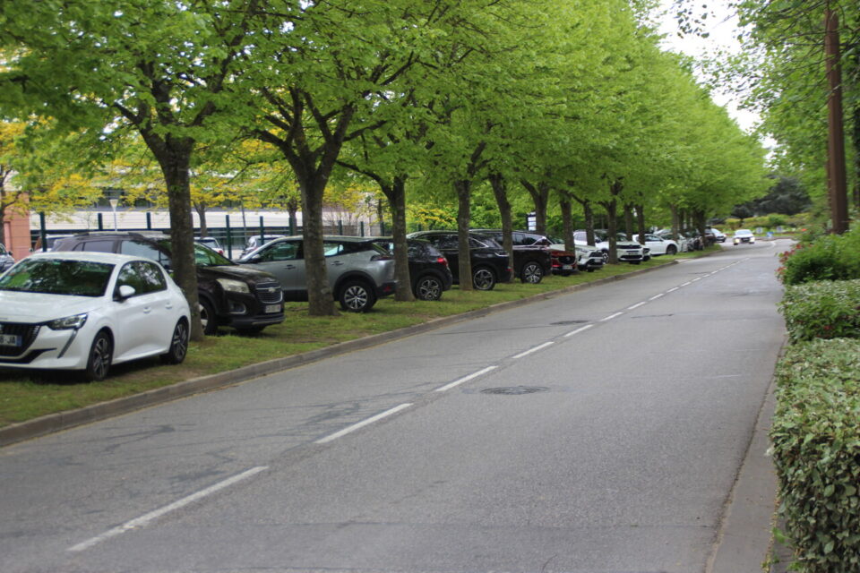 Les visiteurs de la Cité de l'Espace, obligés de stationner de façon anarchique aux alentours de la Cité de l'Espace en raison du manque de places sur les parkings lié à l'occupation du parking P3 par les gens du voyage.