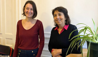 © Jacques Donnay - Candice Béjuit, directrice et relation grands donateurs de l'association Entrepreneurs du monde et Armelle Renaudin, co-fondatrice de l'association.
