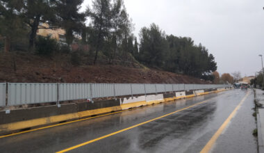 © D. R. - Le futur mur de soutènement, de 200 mètres de long, est construit pour élargir les voies.