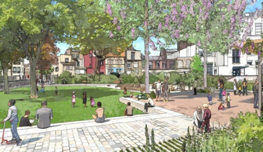 Inauguration d'un nouveau jardin à Lille en présence de Line Renaud