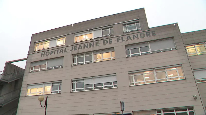 L'hôpital Jeanne de Flandre à Lille.