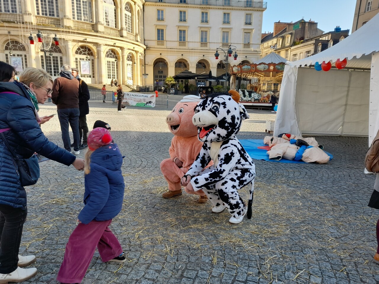 pour le Téléthon 2025, les Jeunes Agriculteurs investissent la place de la Mairie