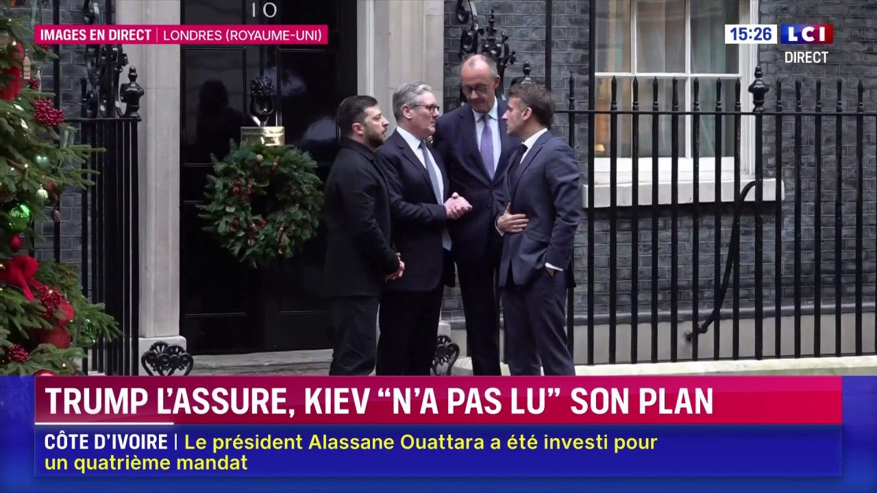 La réunion entre Zelensky, Starmer, Macron et Merz est terminée