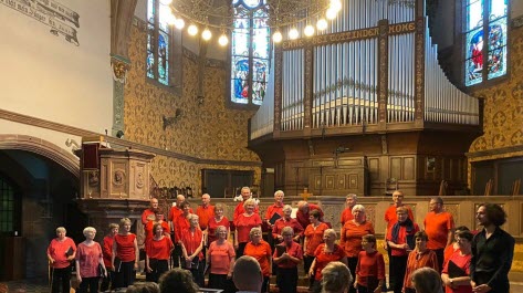 Le Choeur Cantallia est en concert samedi à Strasbourg et dimanche à Ostwald. Photo Dr