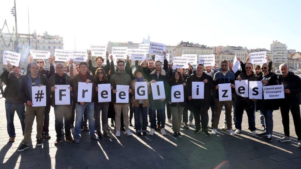 les journalistes se mobilisent sur le Vieux-Port de Marseille