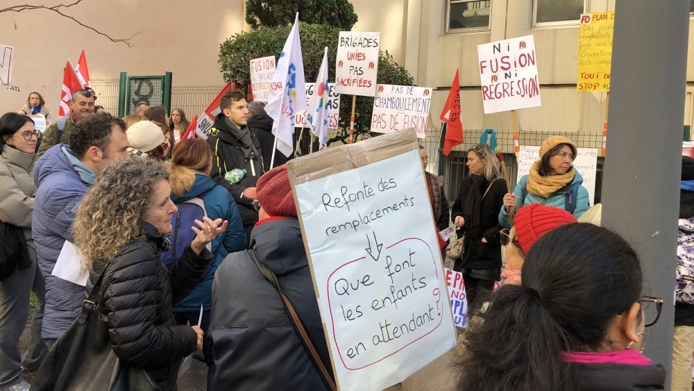 À Marseille, une centaine de profs disent "non" à des remplacements à l'échelle du département