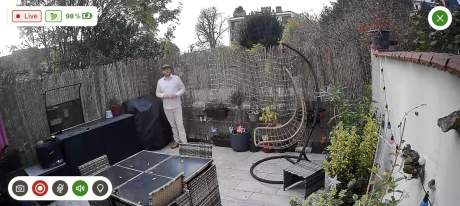 Lexman Caméra solaire de vidéosurveillance sans fil intext capture video de jour (1)