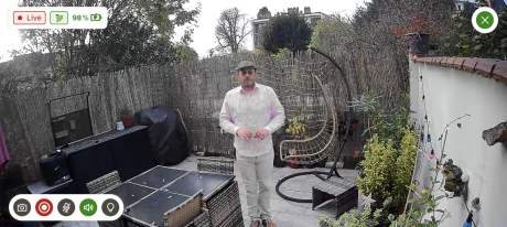 Lexman Caméra solaire de vidéosurveillance sans fil intext capture video de jour (3)