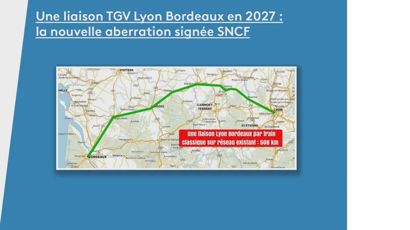 tracé n°3 par Limoges et Guéret proposé par le collectif.