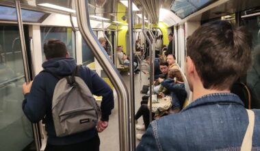 trafic à l'arrêt sur une partie de la ligne B