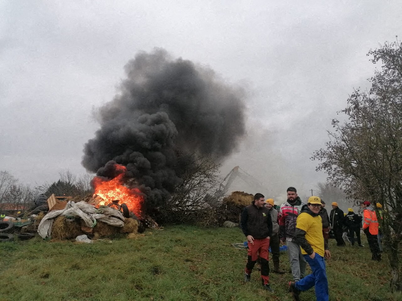 nouvelle opération coup de poing des agriculteurs près de Toulouse