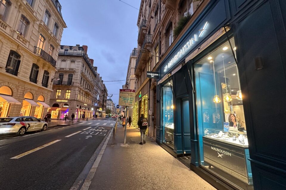 Mauboussin rue du Président Edouard Herriot à Lyon.