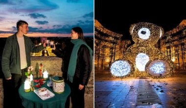 Des visites guidées magiques avec vin chaud débarquent sur l’Arc de Triomphe de Montpellier