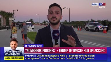 "Nombreux progrès" : Trump optimiste sur un accord