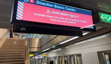 la ligne A du métro partiellement à l'arrêt, les stations non desservies