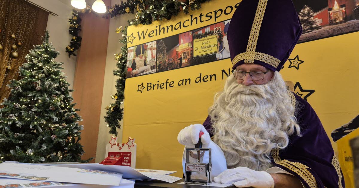 Saint Nicolas expédie son courrier depuis la Sarre