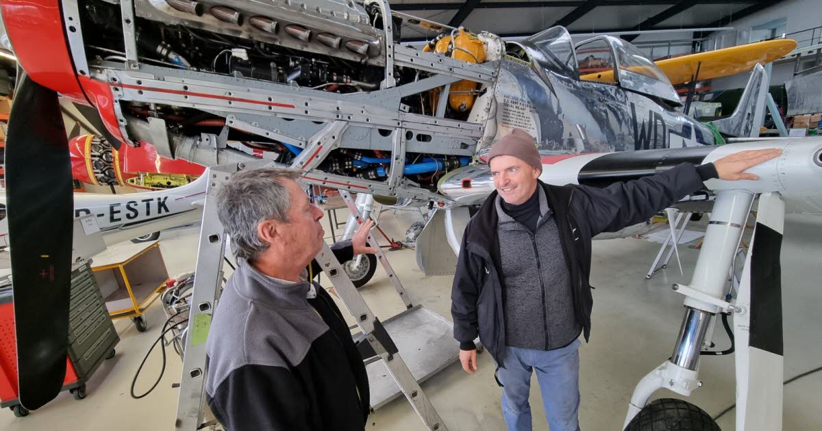 Allemagne. Face à Fessenheim, Meier Motors restaure des avions anciens