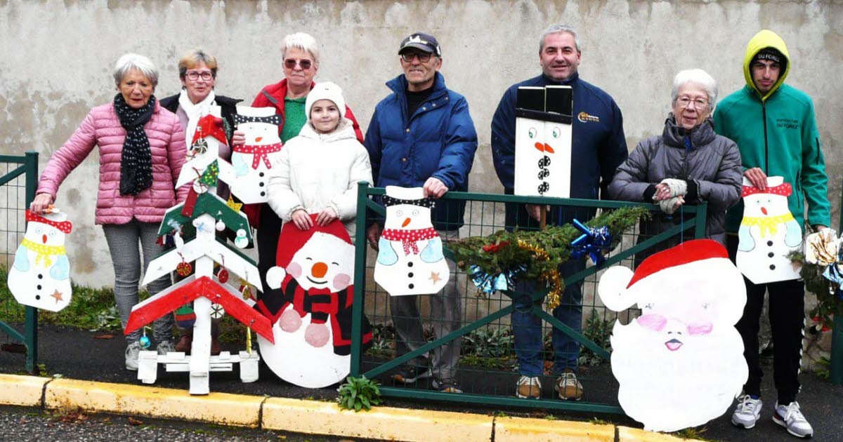 Saint-Étienne-le-Molard. Des bénévoles ont installé des nouveaux décors pour Noël