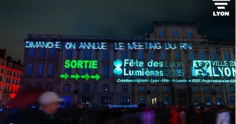 qui est à l'origine des messages anti-police et anti-RN diffusés place des Terreaux ?