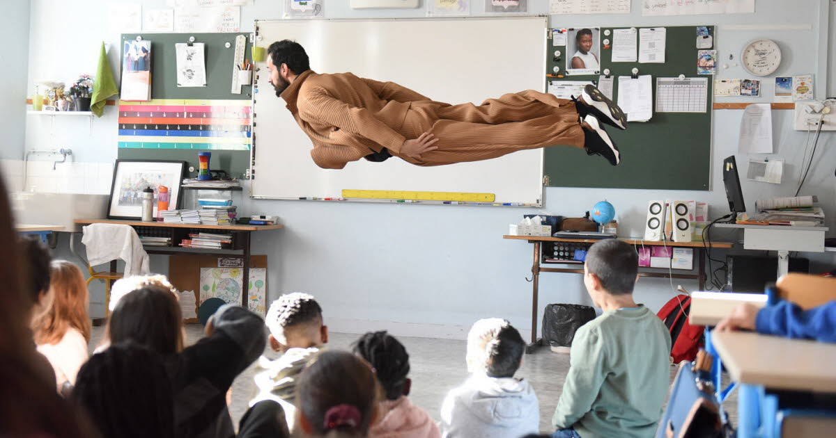 Saint-Étienne. Avec l’artiste Mathieu Forget, les écoliers de Chappe ont pris leur envol