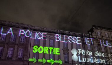 Lyon. Messages anti-police projetés sauvagement pendant la Fête des Lumières : une enquête ouverte