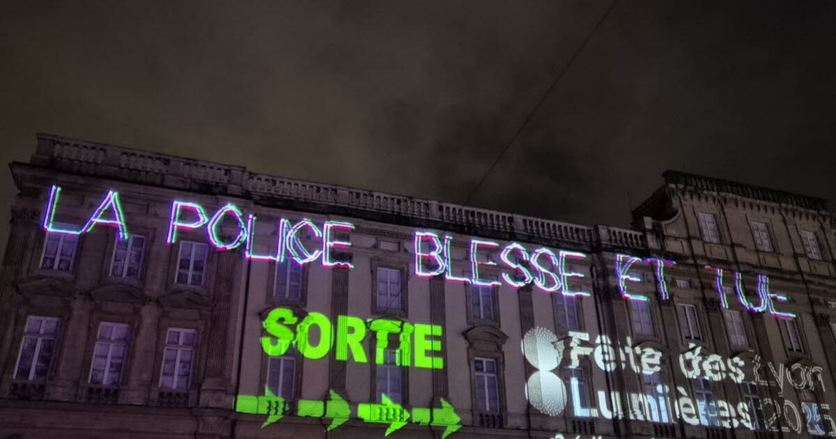 Lyon. Messages anti-police projetés sauvagement pendant la Fête des Lumières : une enquête ouverte