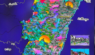 Alsace. Un illustrateur rend hommage à la région à travers une carte dessinée à la main