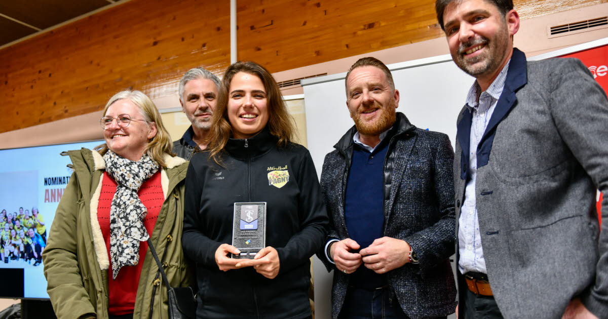 Photos. Les féminines de l'AS Pagny Handball et le volleyeur nancéien Bastien Scherer élus sportifs de l'année en Meurthe-et-Moselle