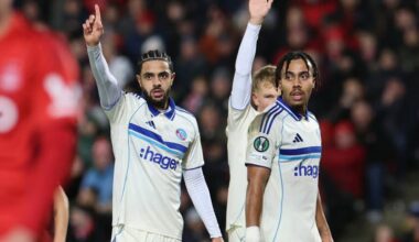 le trio gagnant du Racing Club de Strasbourg à Aberdeen