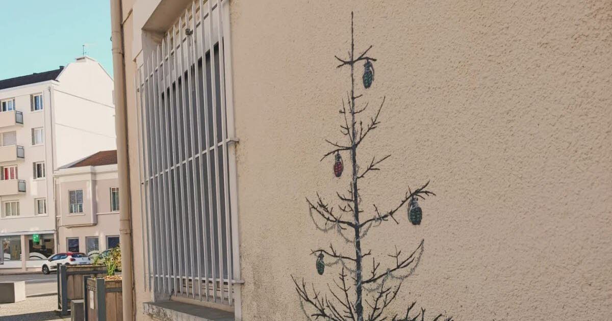 Le Pont-de-Claix. Un « sapin en deuil » signé Otist