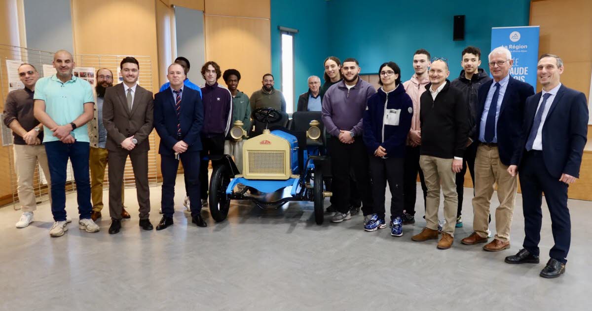 Saint-Chamond. Une réplique de la Stimula construite au lycée Claude-Lebois